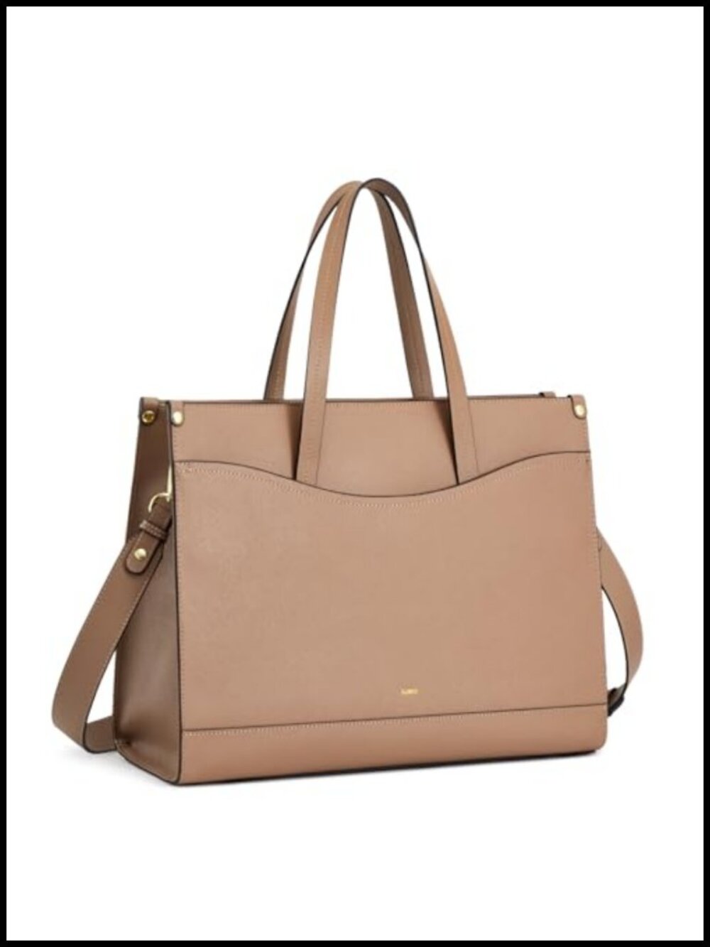 Large Genuine Leather Laptop Tote Bag Work Handbag for Women